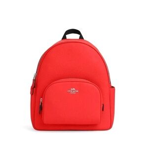 COACH Miami Red Court Pebbled Leather Backpack NWT COACH Women main image 2